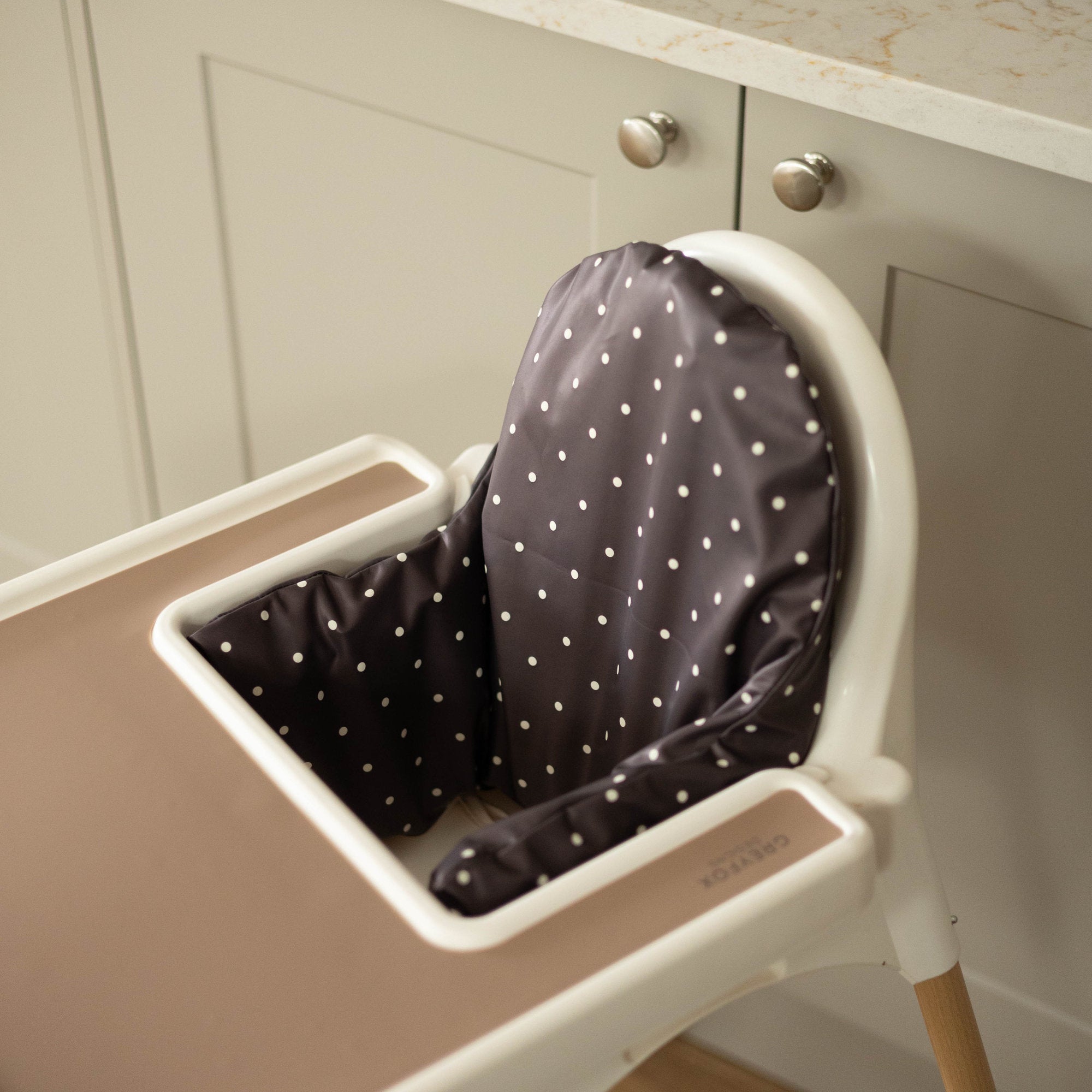 Espresso Polka Dot Cushion Cover