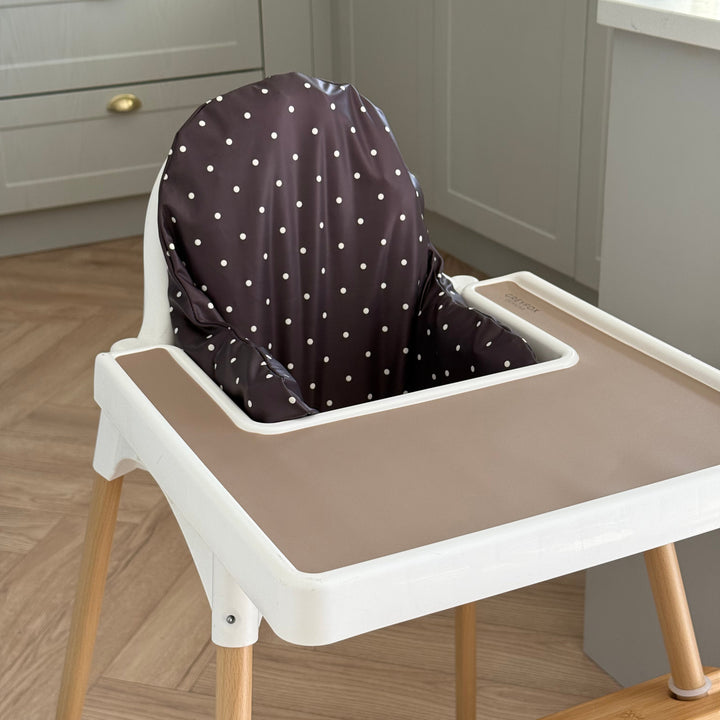 Espresso Polka Dot Cushion Cover