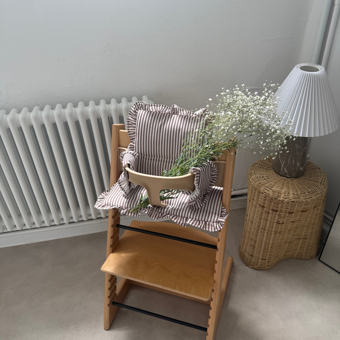 Mocha Stripe 2 in 1 Cushion