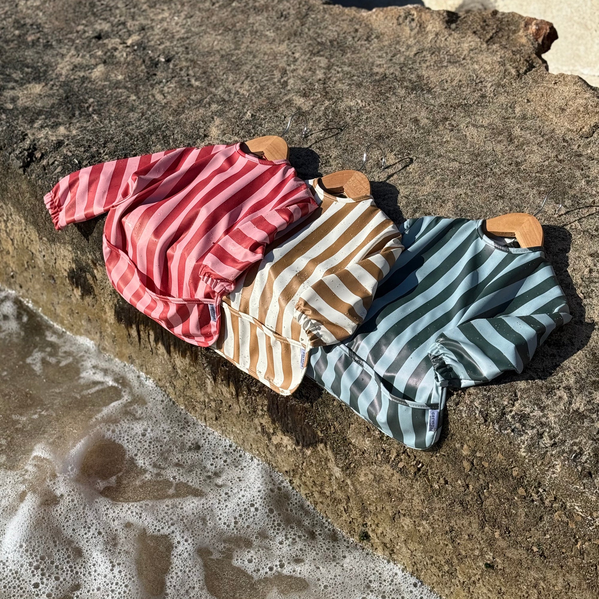 Raspberry Ripple - Long Sleeved Bib