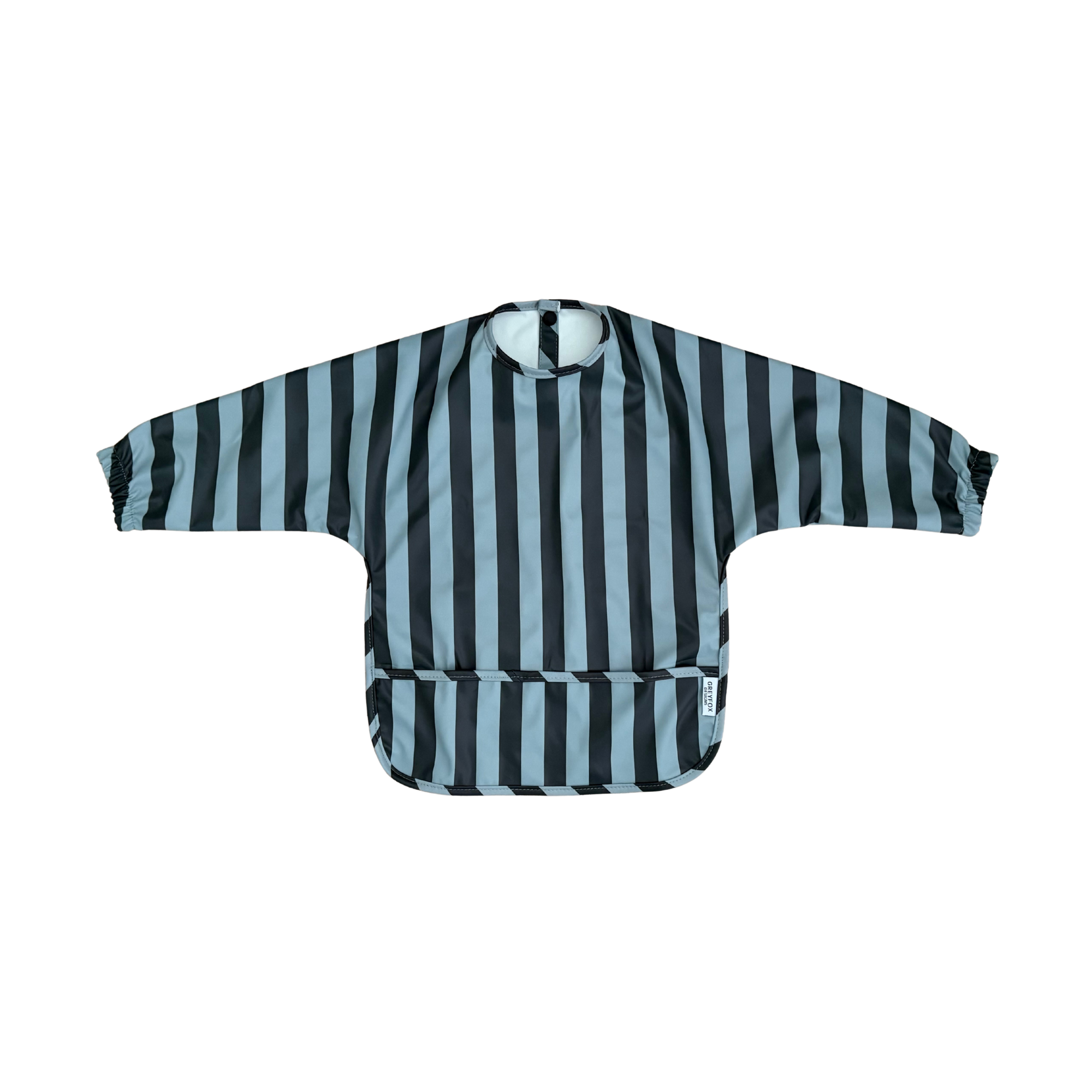 Blueberry Stripe - Long Sleeved Bib