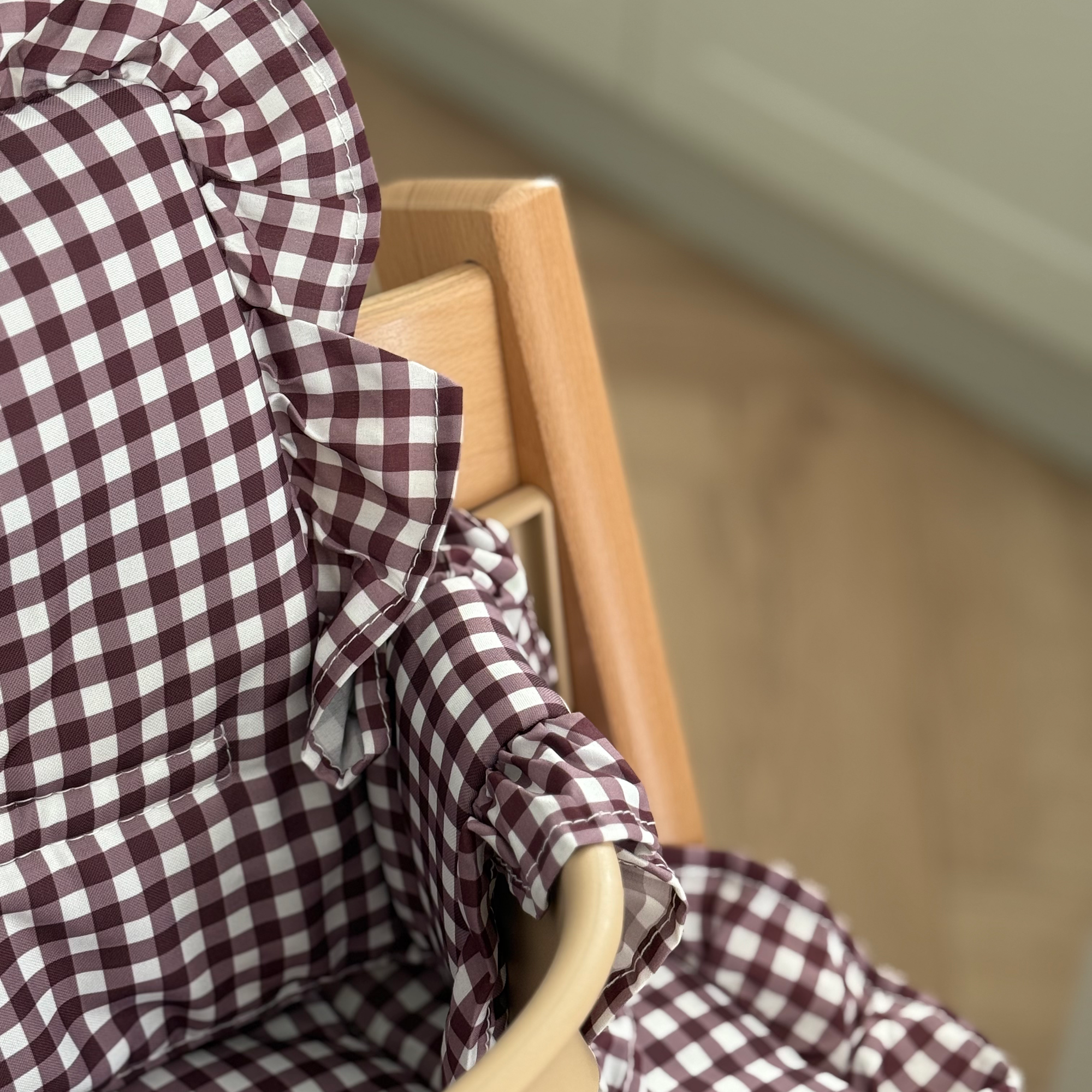 Mulberry Gingham 2 in 1 Cushion