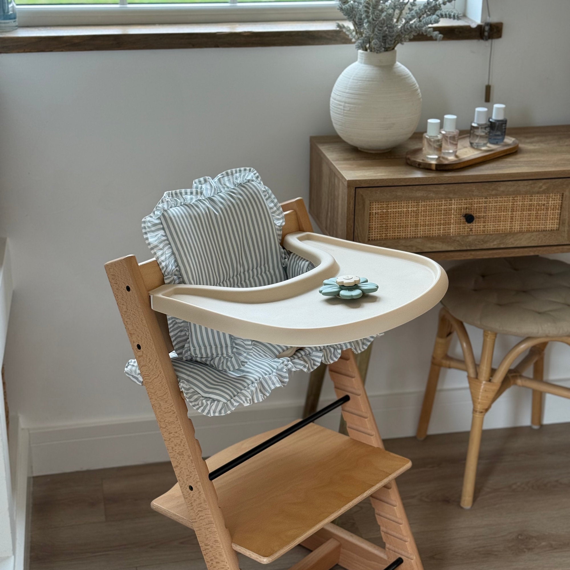 Sage Stripe 2 in 1 Cushion