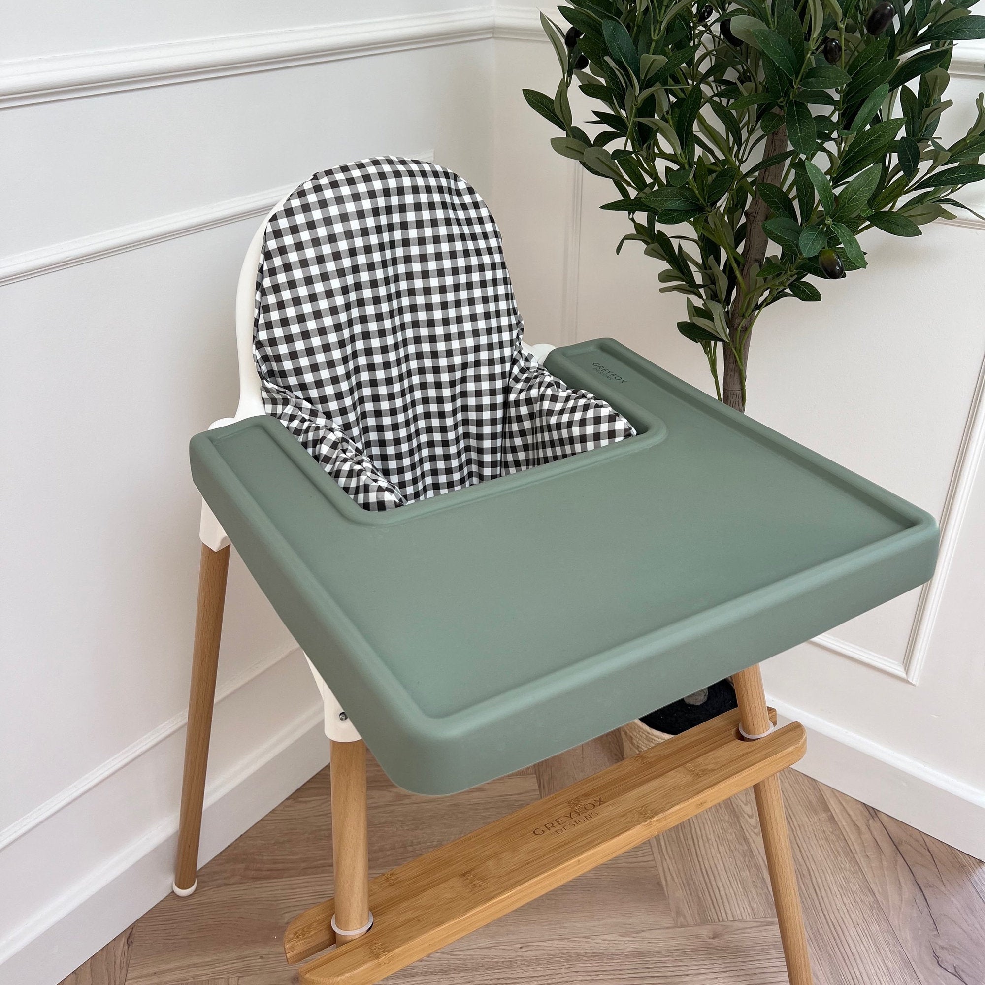 Monochrome Gingham Cushion Cover
