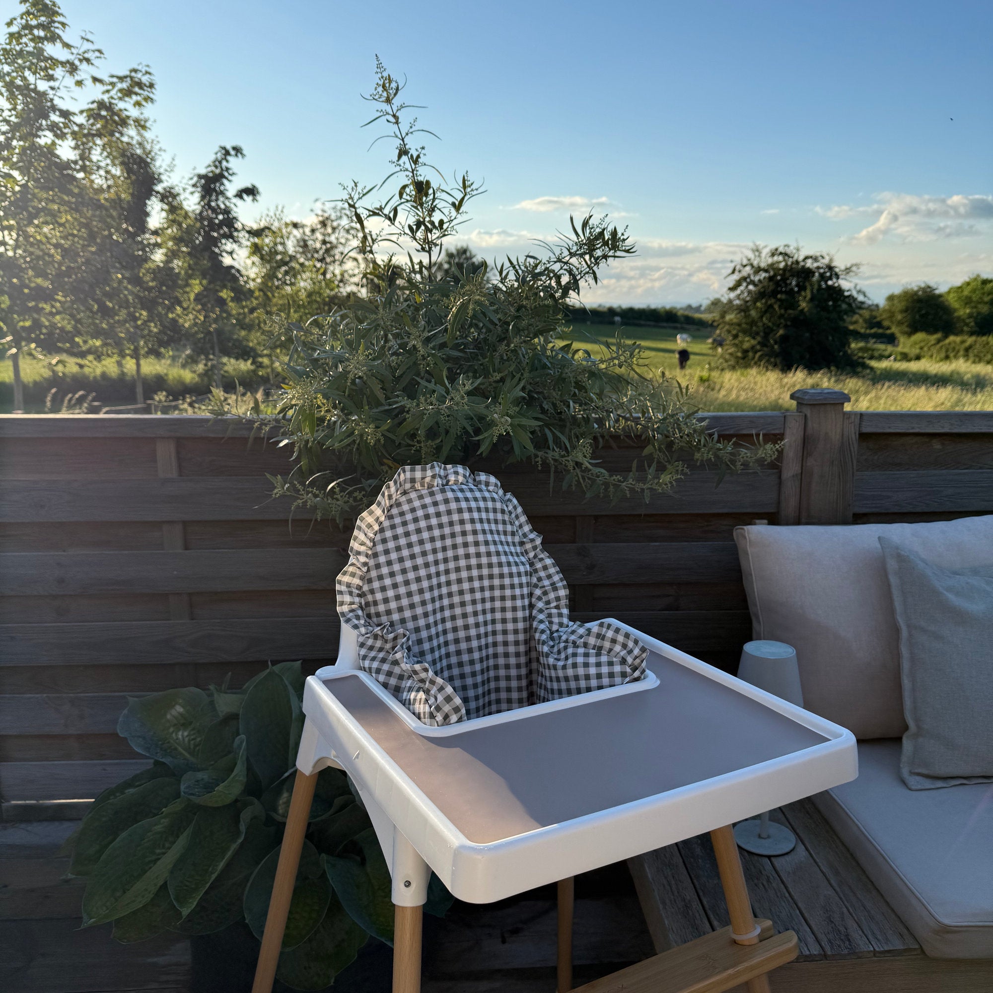 Thyme Gingham Cushion Cover