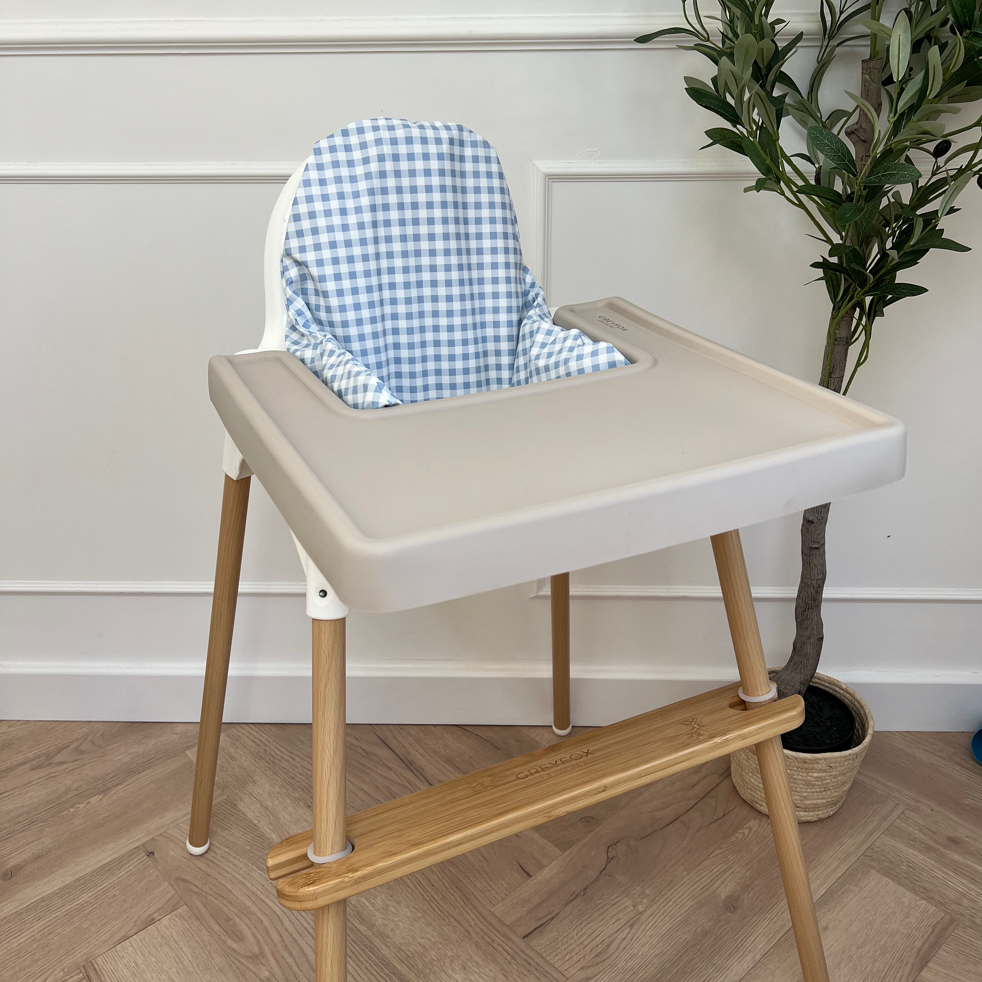 Bluebell Gingham Cushion Cover