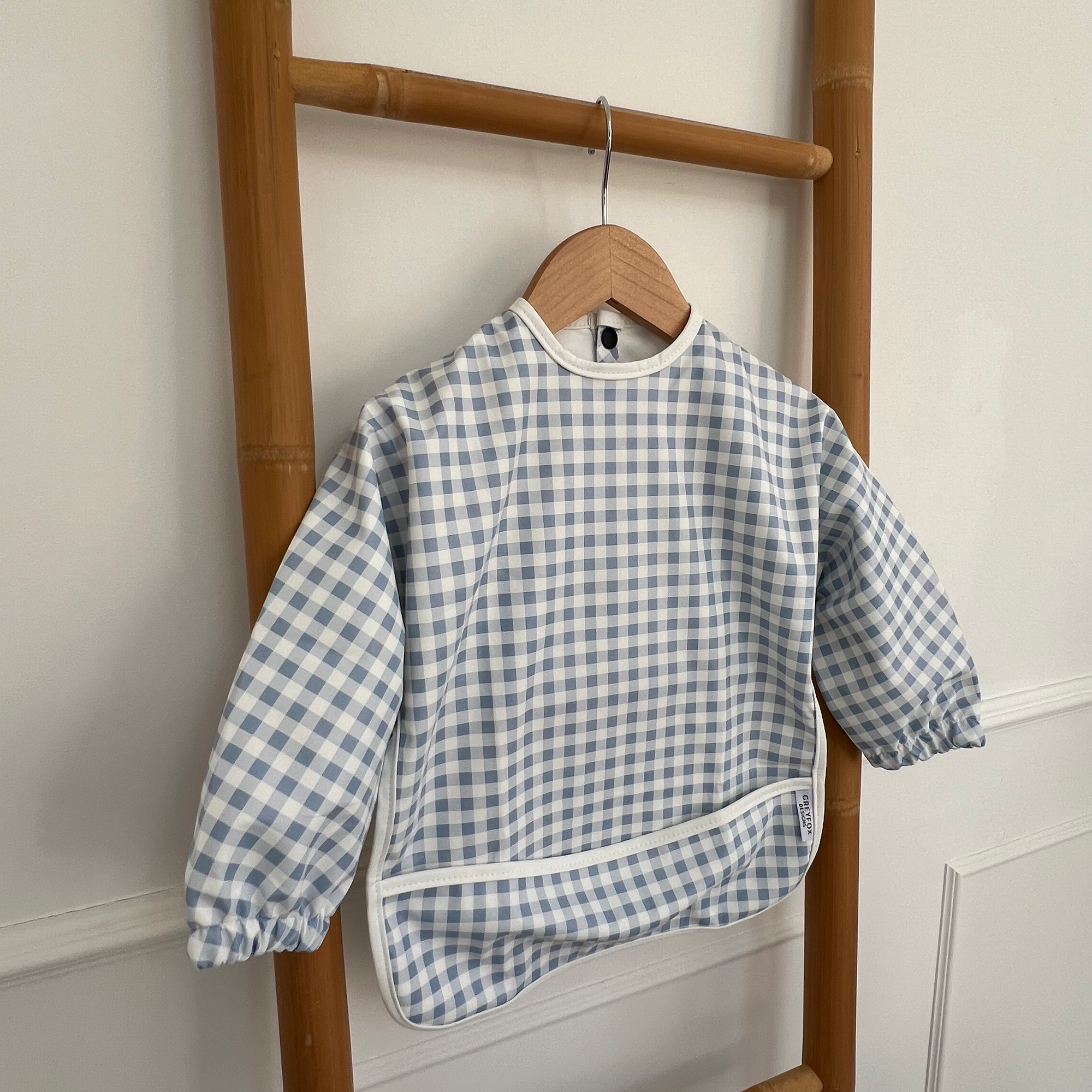 Bluebell Gingham - Long Sleeved Bib