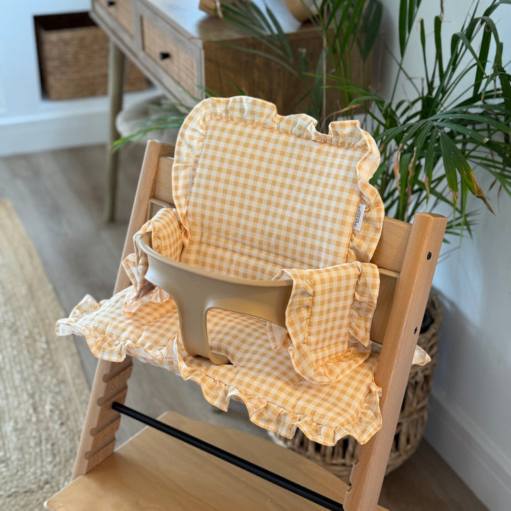 Lemon Gingham 2 in 1 Cushion