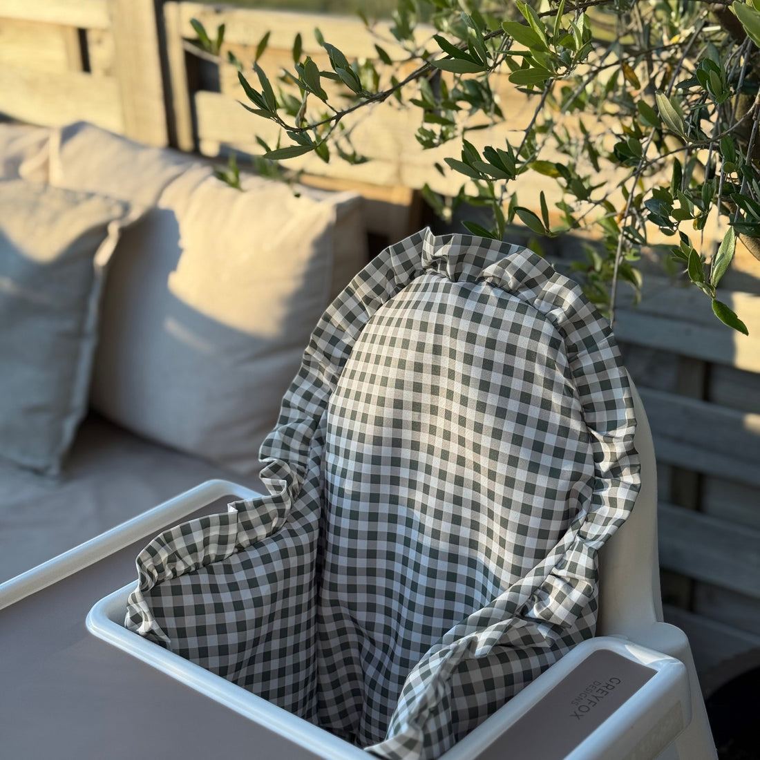 Thyme Gingham Cushion Cover