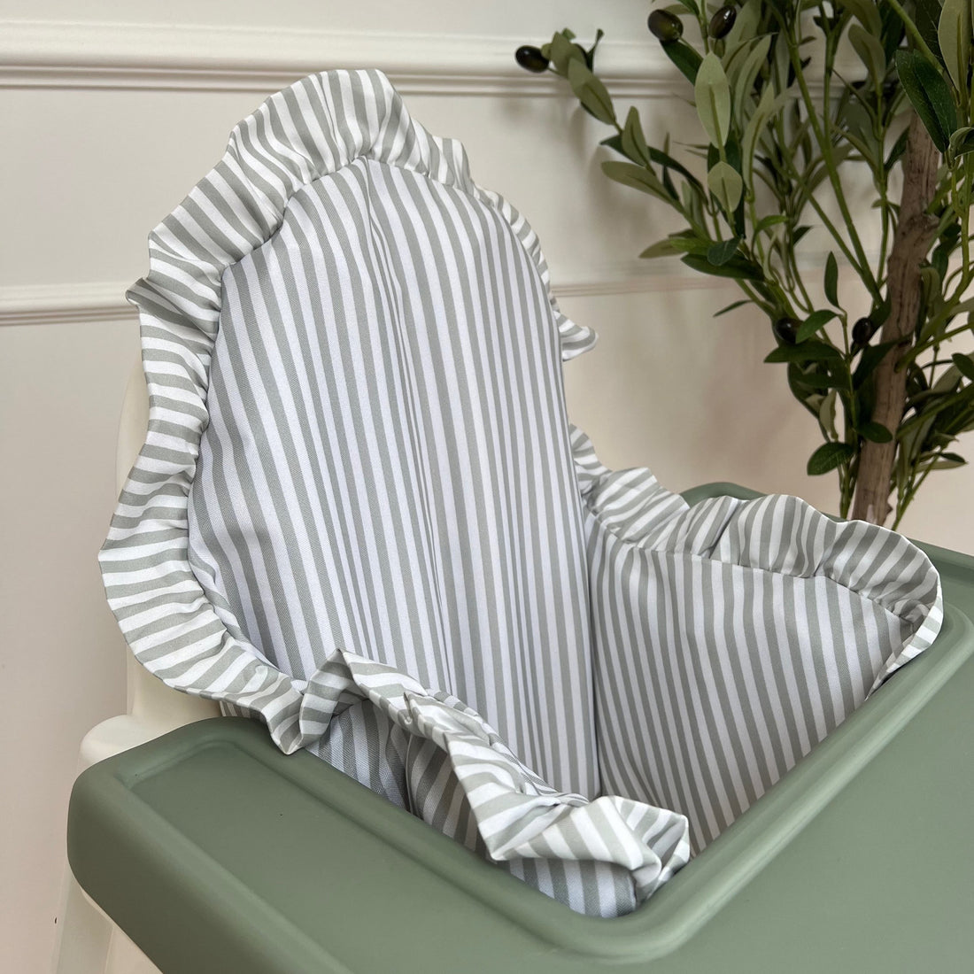 Sage Stripe Cushion Cover