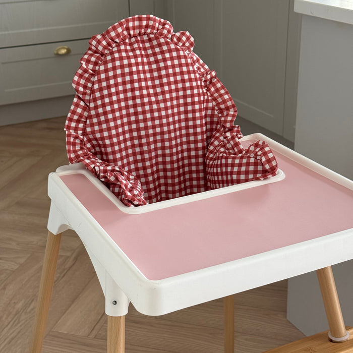 Berry Gingham Cushion Cover