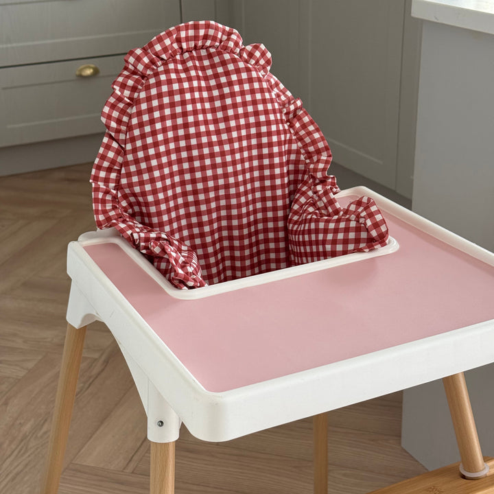 Berry Gingham Cushion Cover