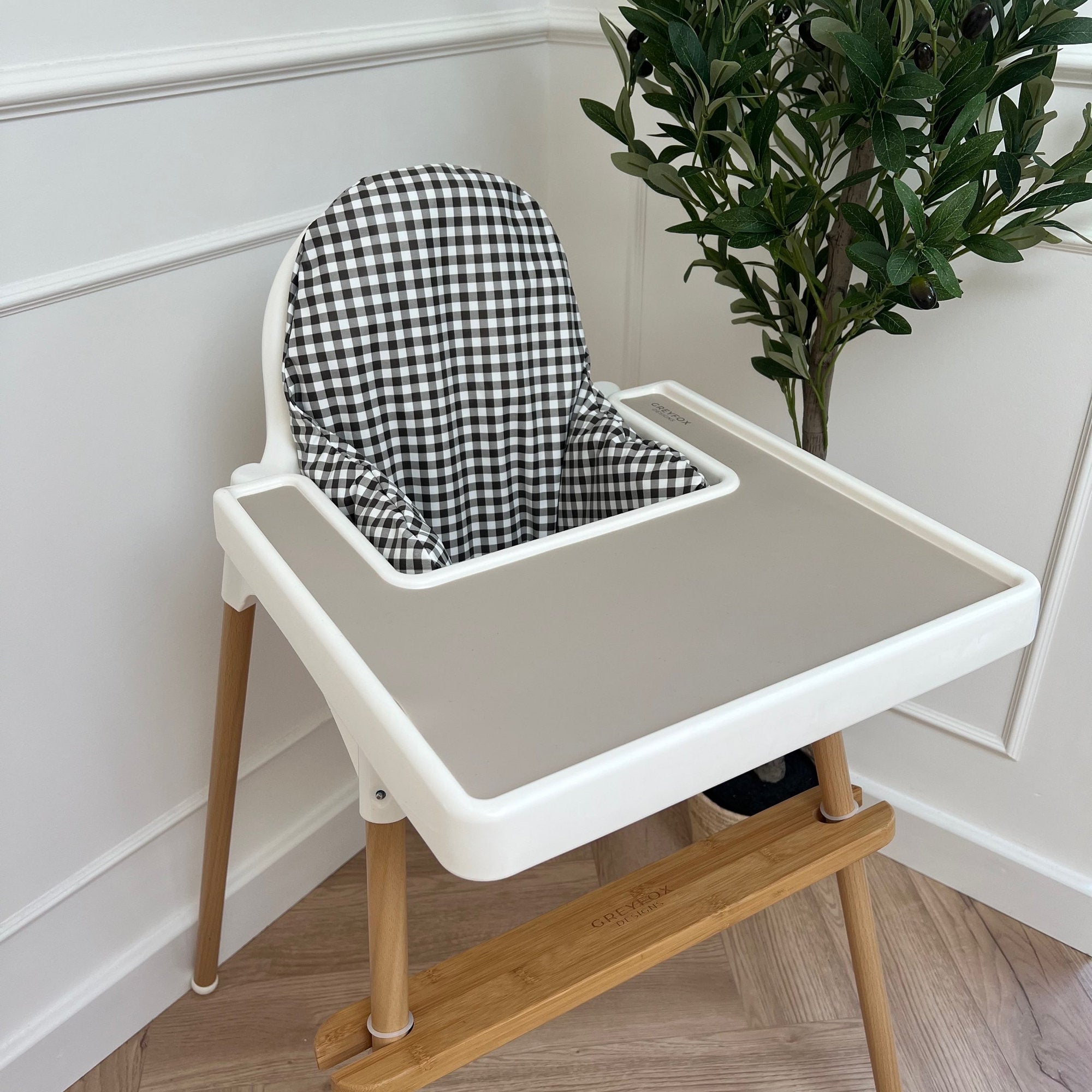 Monochrome Gingham Cushion Cover