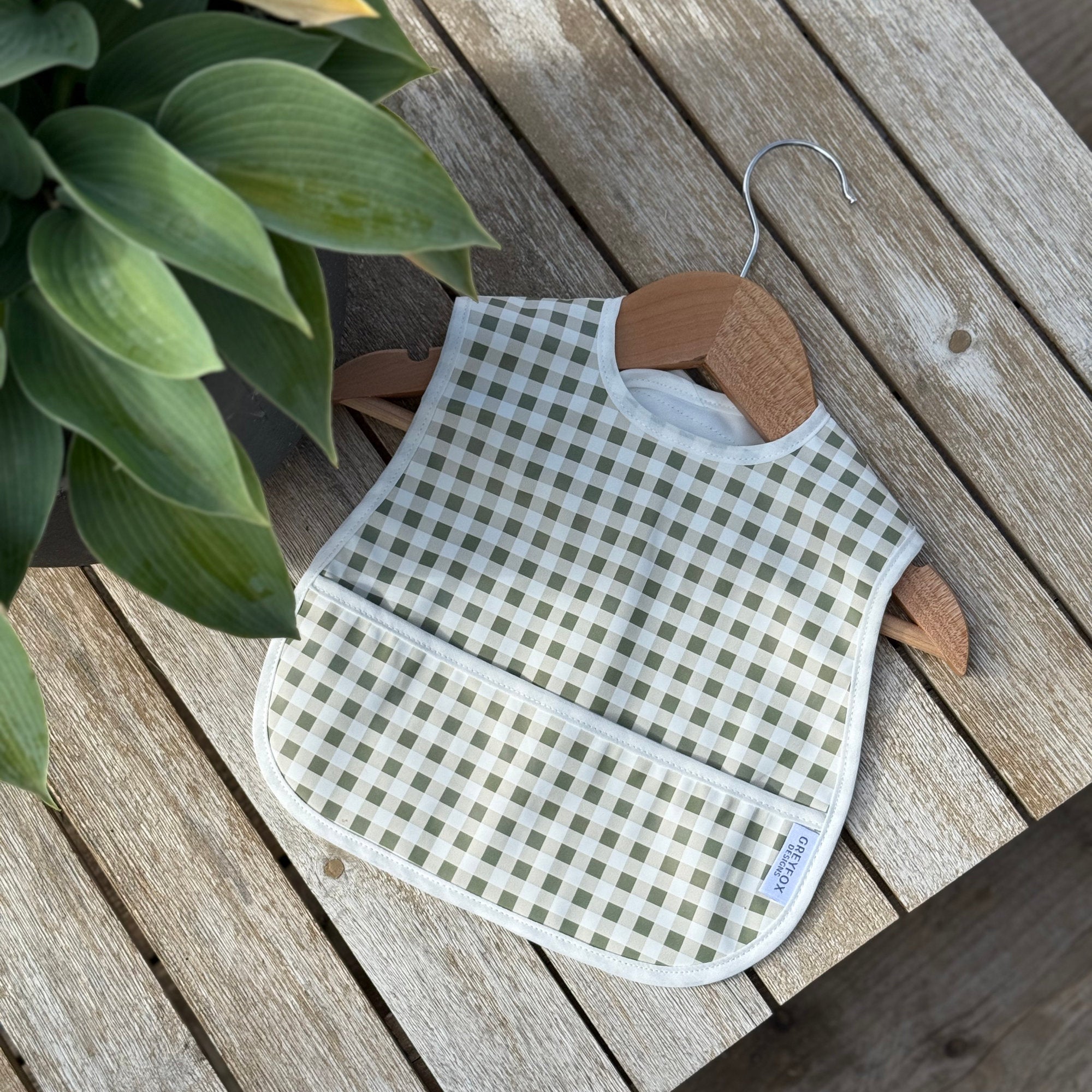 Mini Bib Bundle - Thyme Gingham Gingham/Taupe Gingham