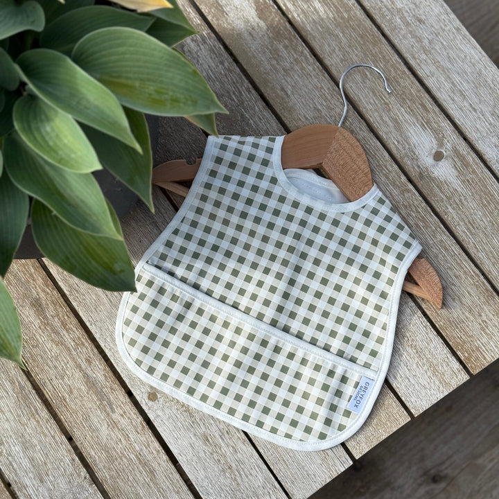 Mini Bib Bundle - Thyme Gingham Gingham/Taupe Gingham