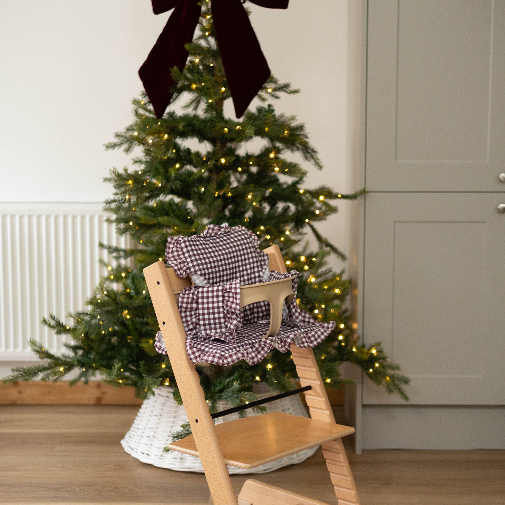 Mulberry Gingham 2 in 1 Cushion