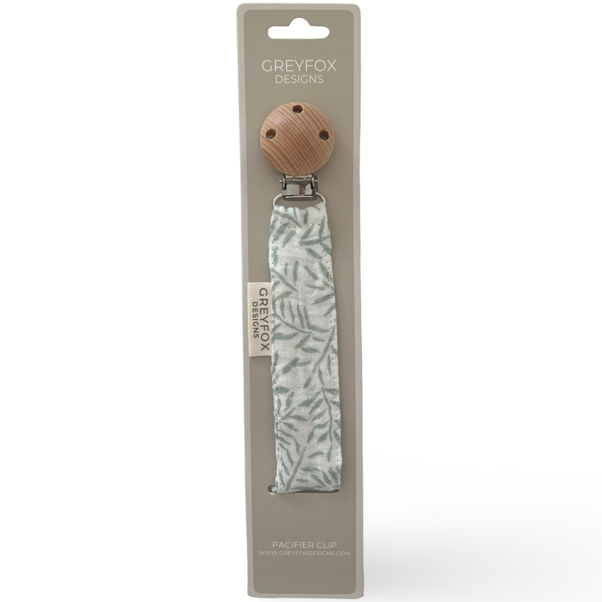 Pacifier Clip - Floral Sage