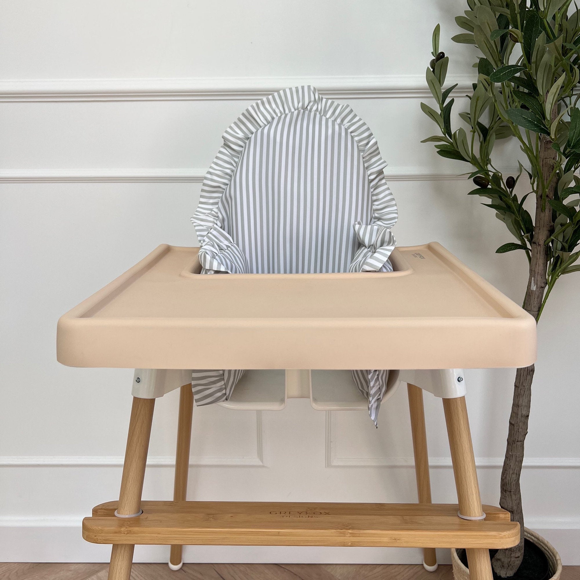 Sage Stripe Cushion Cover
