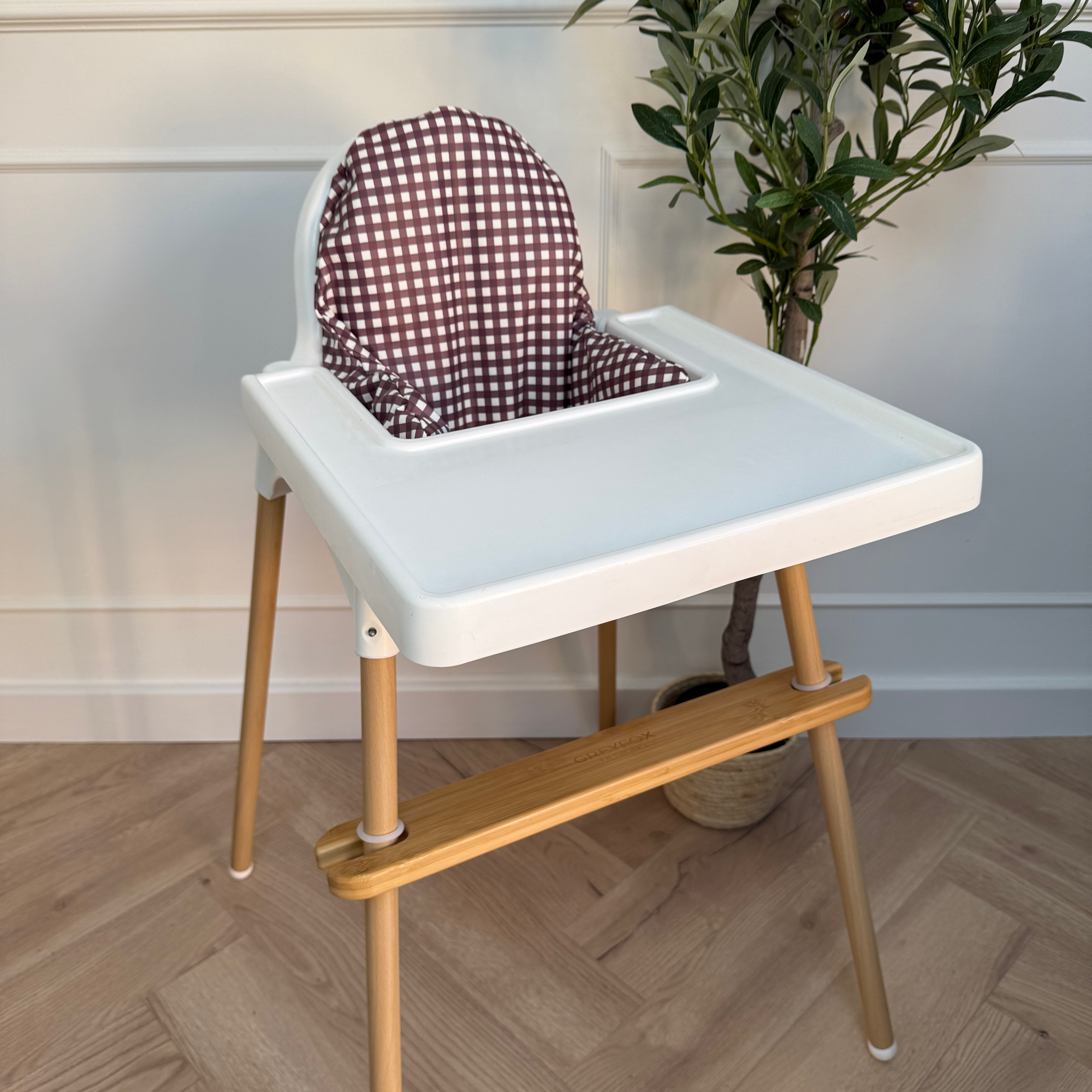 Mulberry Gingham Cushion Cover