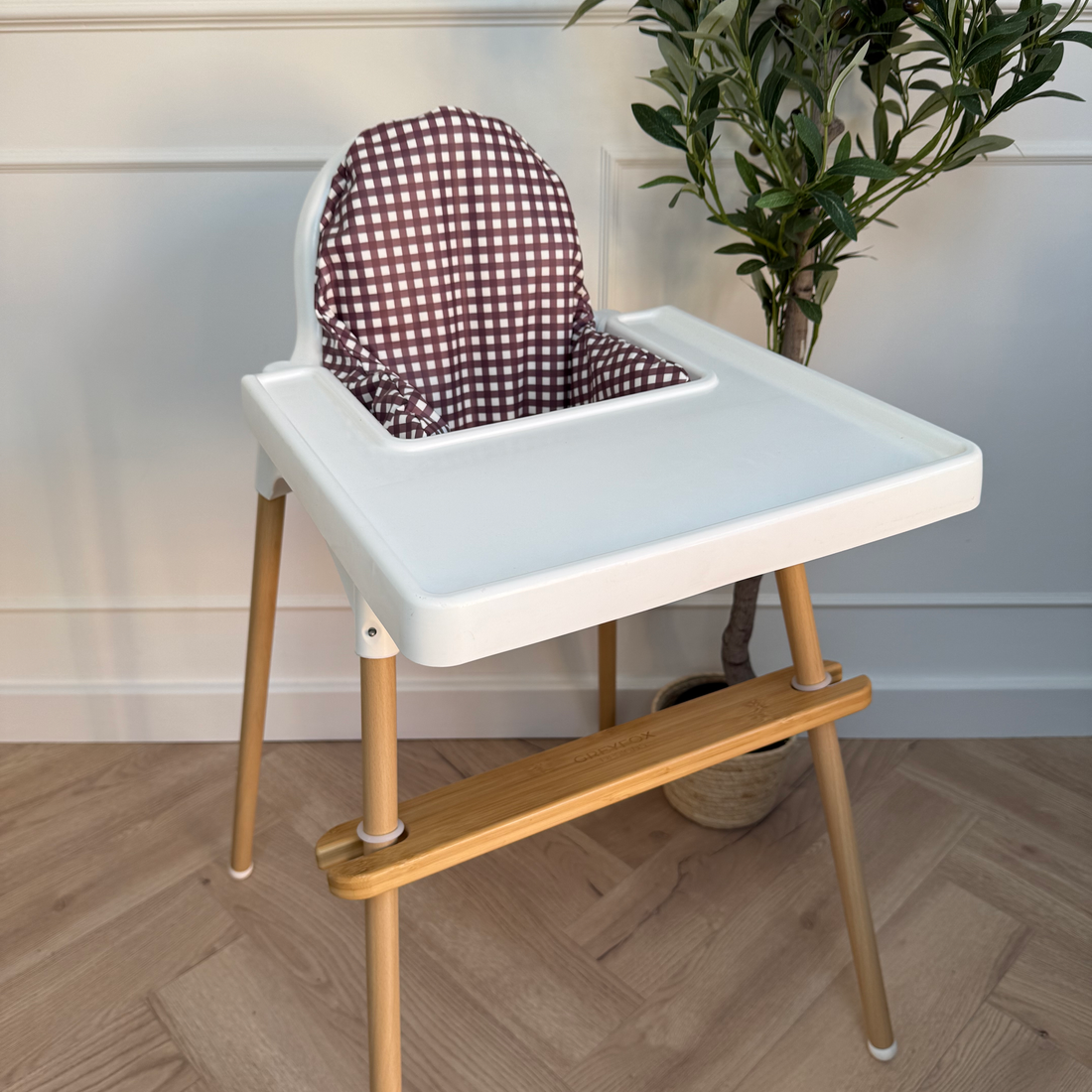 Mulberry Gingham Cushion Cover