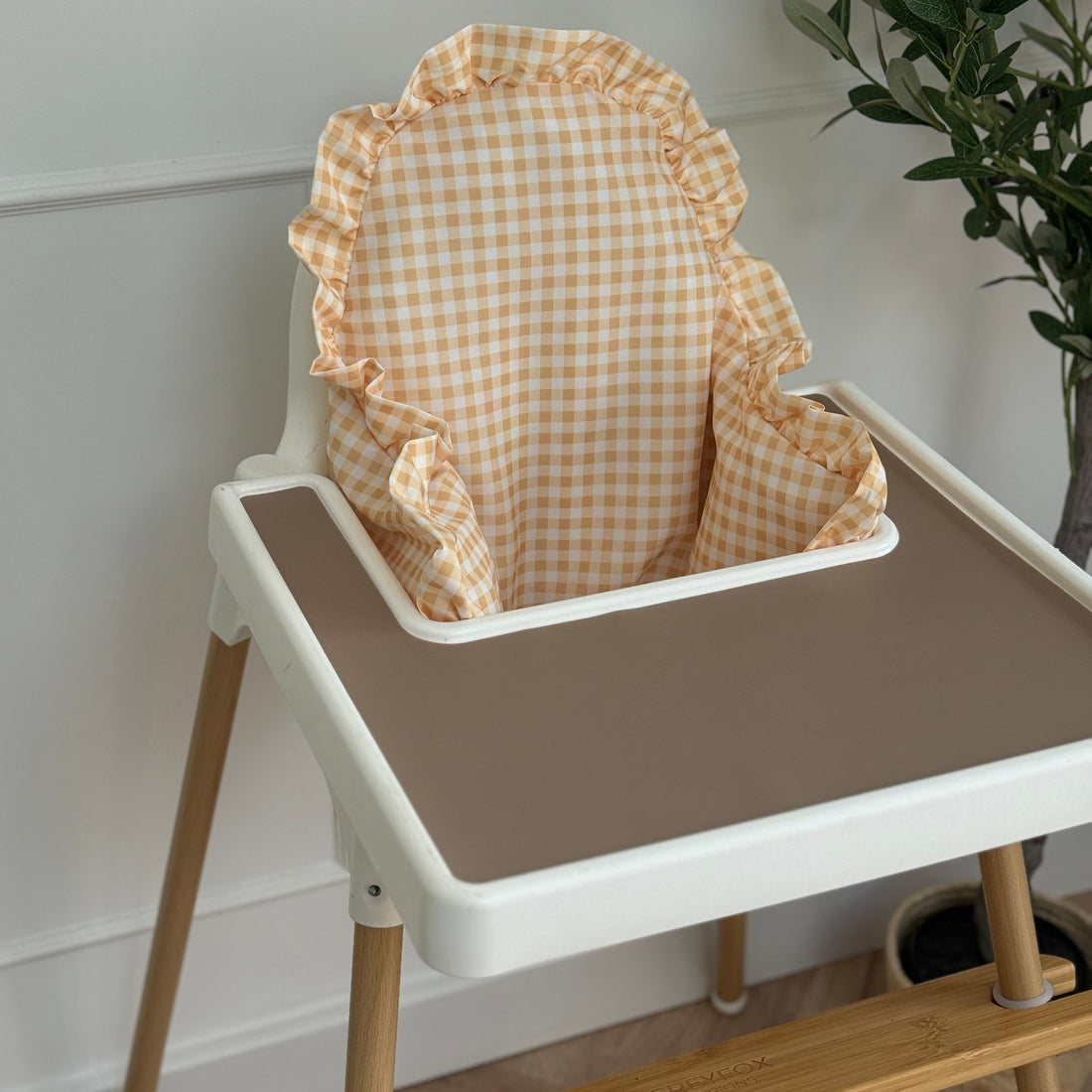 Lemon Gingham Cushion Cover