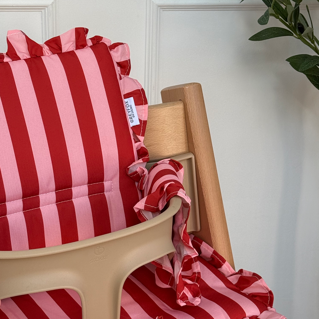 Raspberry Ripple Ruffle 2 in 1 Cushion