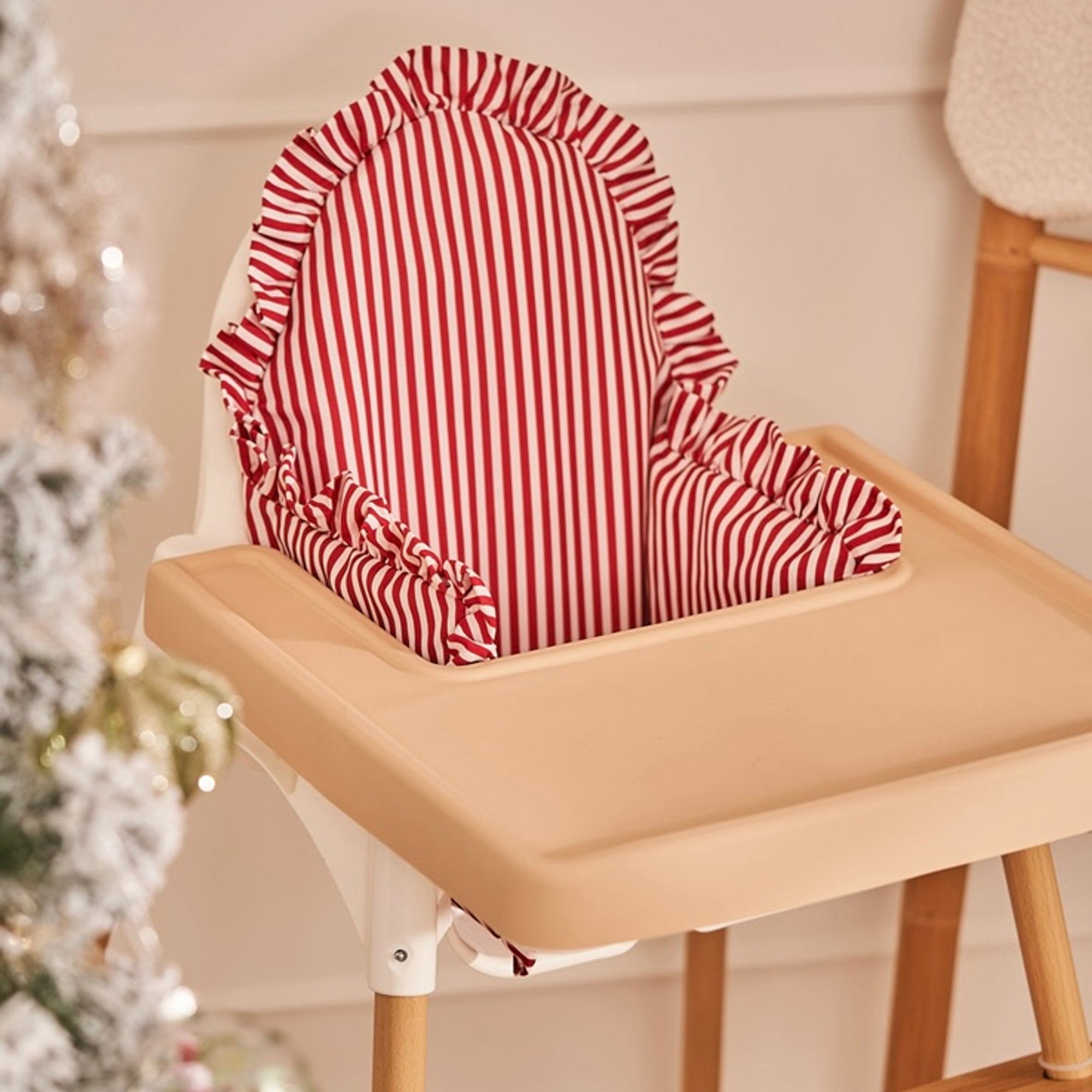 Berry Stripe Cushion Cover