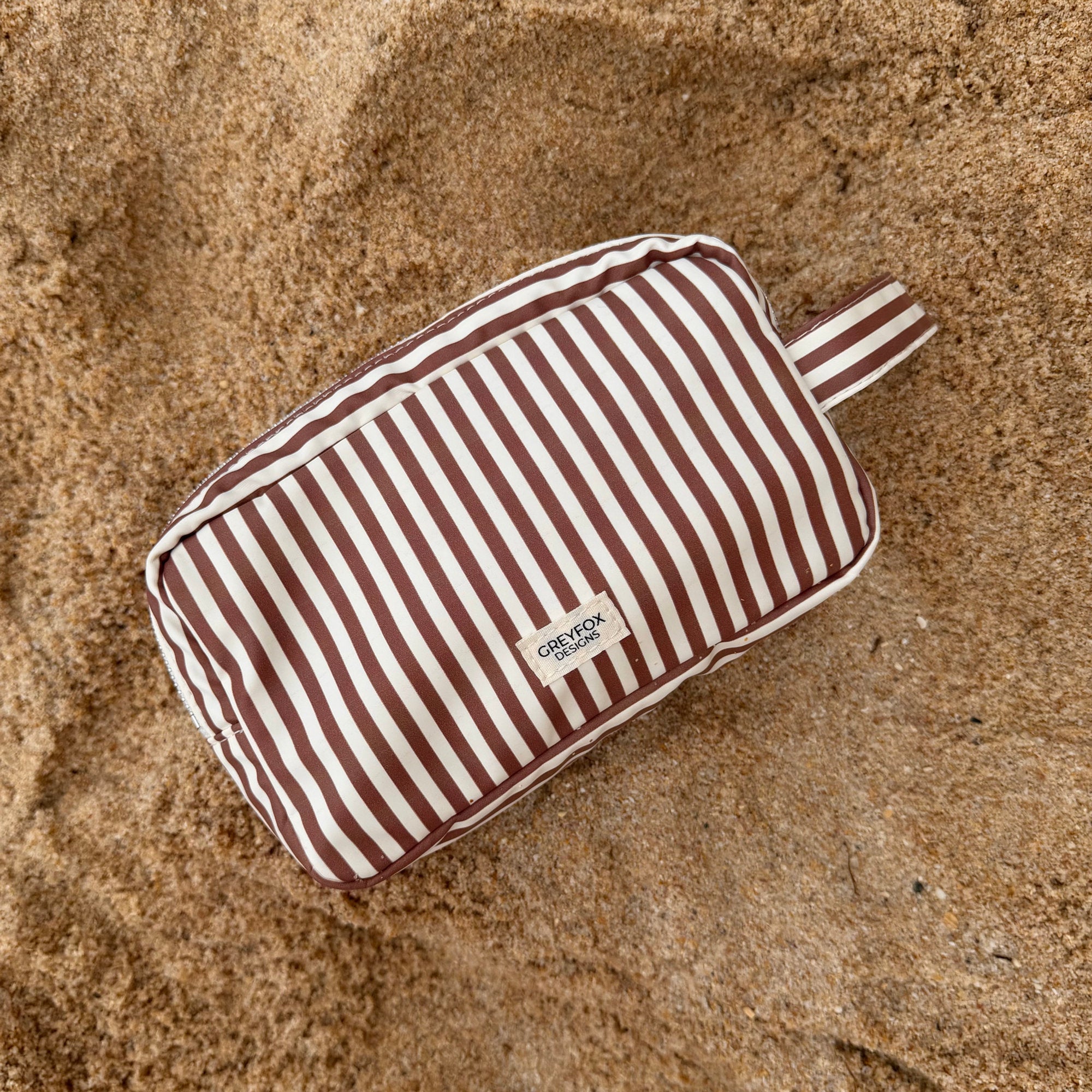 Wipe Pouch - Mocha Stripe