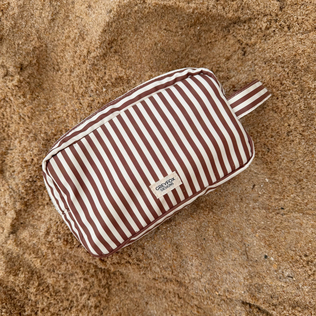 Wipe Pouch - Mocha Stripe