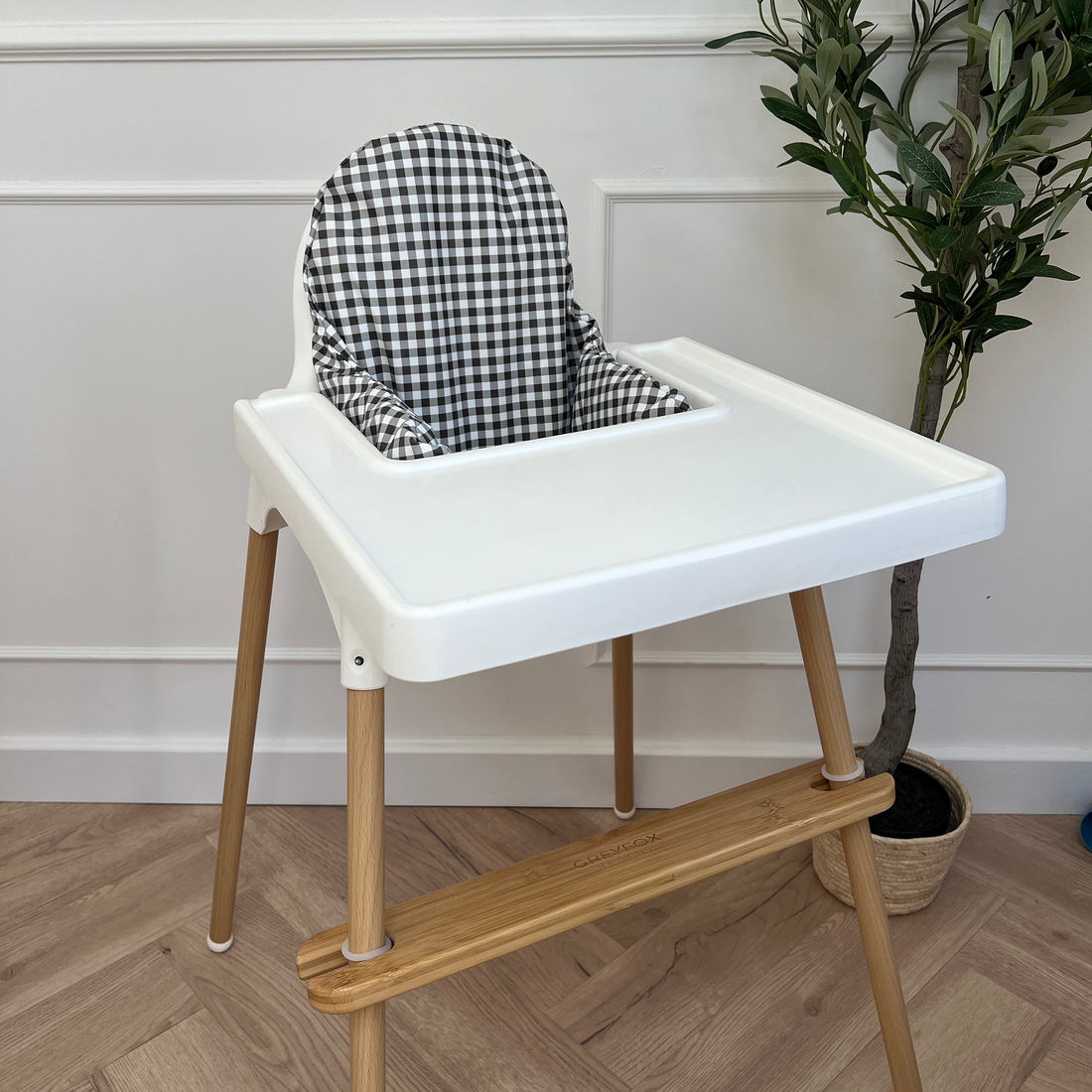 Monochrome Gingham Cushion Cover