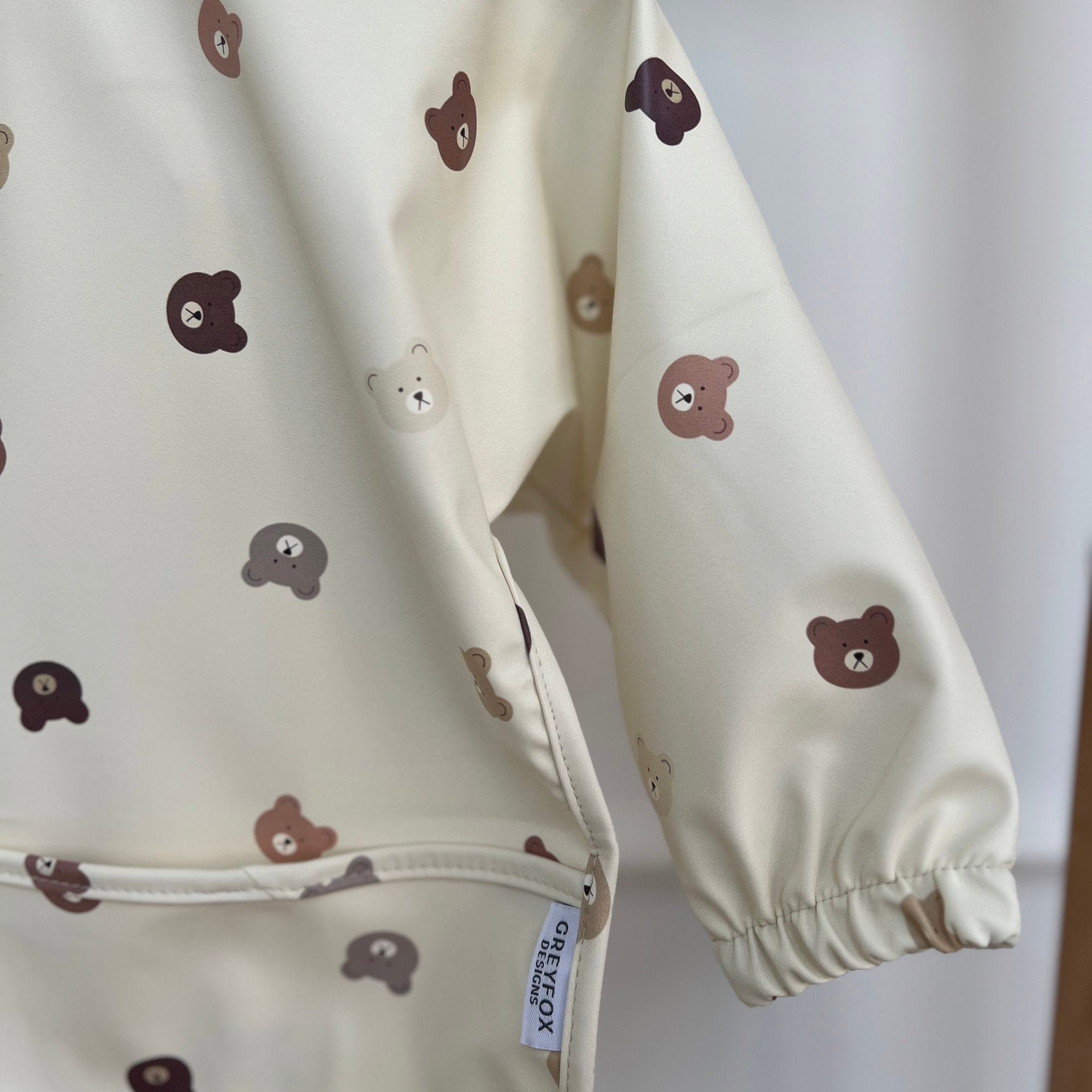 Bertie Bear - Long Sleeved Bib