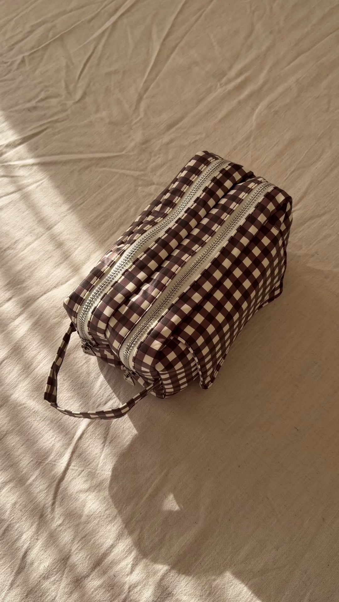 Wipe Pouch - Espresso Gingham