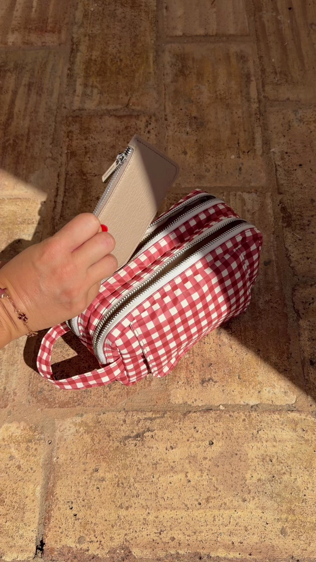 Wipe Pouch - Berry Gingham